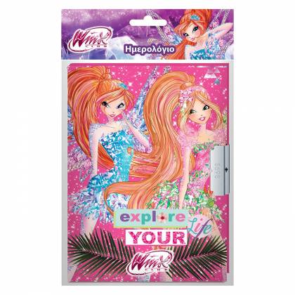 ΗΜΕΡΟΛΟΓΙΟ ΜΕ ΚΛΕΙΔΑΡΙΑ WINX 17,8x13,3cm  στην Κατηγορία Ευρετήρια - Ημερολόγια 