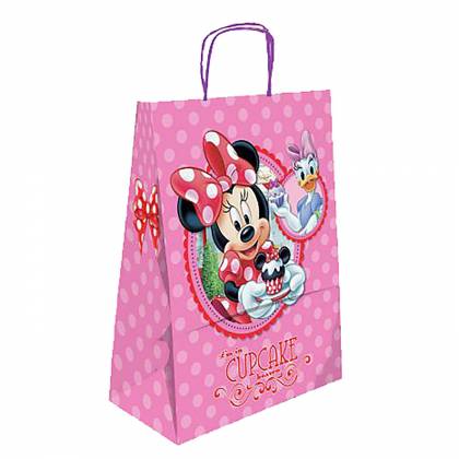 ΤΣΑΝΤΑ ΔΩΡΟΥ ΧΑΡΤΙΝΗ MINNIE CUPCAKE (32cm) 32x24x10cm  στην Κατηγορία Τσάντες Δώρου 