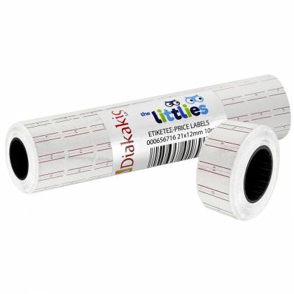 Ετικετάκια Τιμών ρολό=500τεμ 2,1x1,2cm  στην Κατηγορία Εξοπλισμός Καταστημάτων 