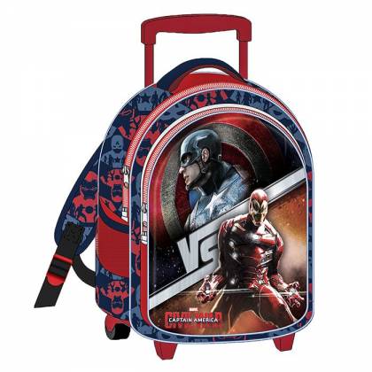ΤΣΑΝΤΑ ΤΡΟΛΕΥ ΝΗΠΙΟΥ CAPTAIN AMERICA 31x27x10cm  στην Κατηγορία Νηπίου - Δημοτικού 