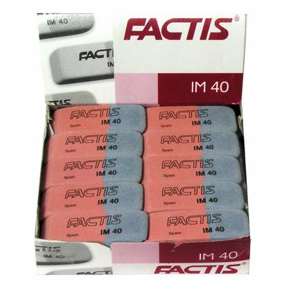 Γόμα Factis πακ=40τ Δίχρωμη   στην Κατηγορία Γόμες 