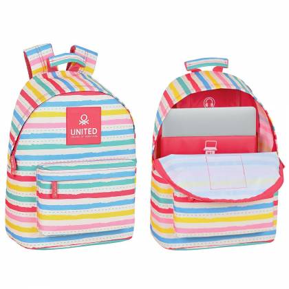 ΤΣΑΝΤΑ ΠΛΑΤΗΣ ΑΝΑΤΟΜΙΚΗ BENETTON RAYITAS 41x31x16cm  στην Κατηγορία Εφηβικές - Ενηλίκων 