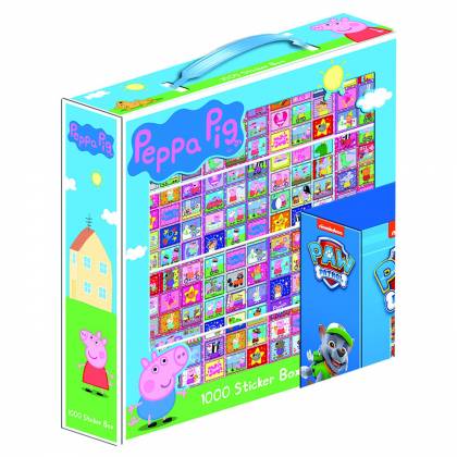 ΑΥΤΟΚΟΛΛΗΤΑ ΡΟΛΟ PEPPA PIG 1000 ΤΕΜ ΣΕ ΚΟΥΤΑΚΙ   στην Κατηγορία Στίκερ - Άλμπουμ 