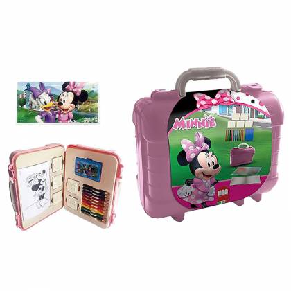 ΠΛΑΣΤΙΚΟ ΤΣΑΝΤΑΚΙ ΣΕΤ ΖΩΓΡΑΦΙΚΗΣ MINNIE 23x19cm  στην Κατηγορία Σετ Ζωγραφικής 
