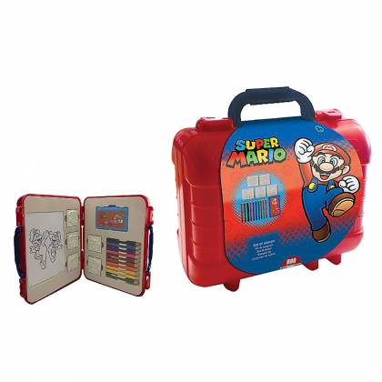 ΠΛΑΣΤΙΚΟ ΤΣΑΝΤΑΚΙ ΣΕΤ ΖΩΓΡΑΦΙΚΗΣ SUPER MARIO 23x19cm  στην Κατηγορία Σετ Ζωγραφικής 