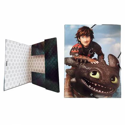 ΝΤΟΣΙΕ ΜΕ ΛΑΣΤΙΧΟ HOW TO TRAIN YOUR DRAGON 35x26cm  στην Κατηγορία Κλασέρ - Ντοσιέ 