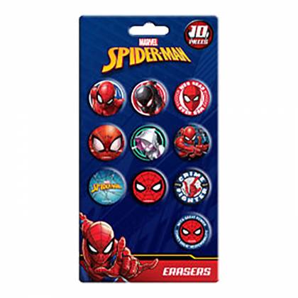 SPIDERMAN ΓΟΜΕΣ ΣΕΤ=10ΤΕΜ 19x10cm  στην Κατηγορία Γόμες 
