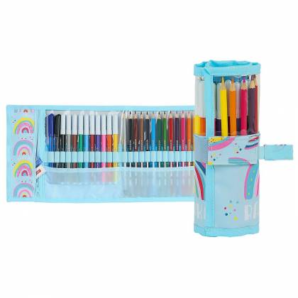 Κασετίνα Βαρελάκι Γεμάτη 27τεμ Glowlab Rainbow 20x7x7cm  στην Κατηγορία Γεμάτες 