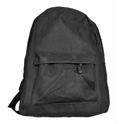 ΤΣΑΝΤΑ ΠΛΑΤΗΣ BACKPACK ΜΑΥΡΗ 43x30x13cm  στην Κατηγορία Εφηβικές - Ενηλίκων 