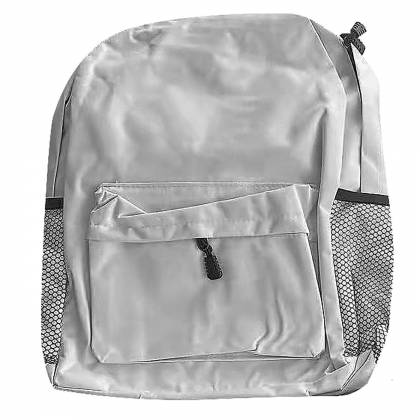 ΤΣΑΝΤΑ ΠΛΑΤΗΣ BACKPACK ΛΕΥΚΗ 43x30x13cm  στην Κατηγορία Εφηβικές - Ενηλίκων 