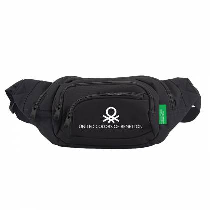 ΤΣΑΝΤΑΚΙ ΜΕΣΗΣ ΜΑΥΡΟ UNITED COLORS OF BENETTON 39,5x14,5cm  στην Κατηγορία Τσαντάκια Μέσης - Τσάντες 