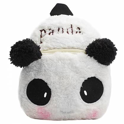 Τσάντα Πλάτης Νηπίου Βελούδινη Panda 26x24x10cm  στην Κατηγορία Νηπίου - Δημοτικού 