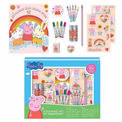 ΣΧΟΛΙΚΟ ΣΕΤ ΧΡΩΜΑΤΙΣΜΟΥ 30ΤΕΜ PEPPA PIG 37x29cm  στην Κατηγορία Σχολικά Σετάκια 