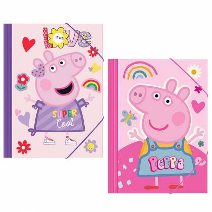 Ντοσιέ Χάρτινο Λάστιχο Peppa pig 25x35cm  στην Κατηγορία Κλασέρ - Ντοσιέ 
