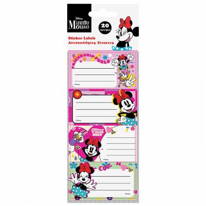 Ετικέτες Minnie σετ=5 Φύλλα 20 Ετικέτες   στην Κατηγορία Ετικέτες 