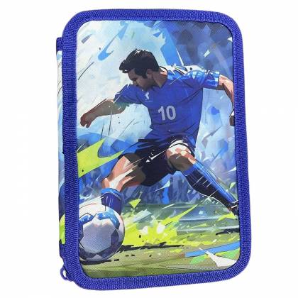 Κασετίνα Γεμάτη Football 2 Φερμουάρ 20x13x3cm  στην Κατηγορία Γεμάτες 
