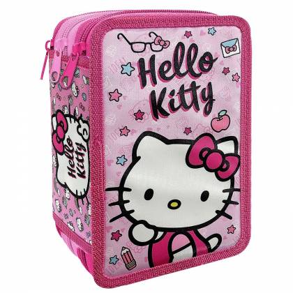 Κασετίνα Γεμάτη Τριπλή Hello Kitty 19,5x12,5x7cm  στην Κατηγορία Γεμάτες 