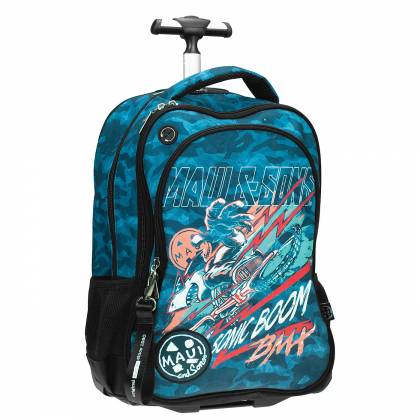 TROLLEY ΤΣΑΝΤΑ  ΔΗΜΟΤΙΚΟΥ   MAUI SHARKMAN 53x37x28cm  στην Κατηγορία Νηπίου - Δημοτικού 