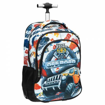 TROLLEY ΤΣΑΝΤΑ  ΔΗΜΟΤΙΚΟΥ NO FEAR OFF ROAD 53x37x28cm