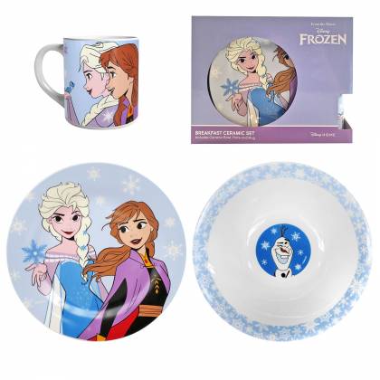 ΣΕΤ ΦΑΓΗΤΟΥ ΚΕΡΑΜΙΚΟ FROZEN (ΚΟΥΠΑ, ΜΠΩΛ, ΠΙΑΤΟ)   στην Κατηγορία Σχολικό Γεύμα 