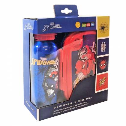 ΣΕΤ 2 ΤΕΜ SPIDERMAN ΦΑΓΗΤΟΔΟΧΕΙΟ 800ml & ΠΑΓΟΥΡΙ ΑΛΟΥΜΙΝΙΟΥ 500ml ΦΑΓΗΤΟΔΟΧΕΙΟ 800ml ΠΑΓΟΥΡΙ ΑΛΟΥΜΙΝΙΟΥ 500ml  στην Κατηγορία Σχολικό Γεύμα 