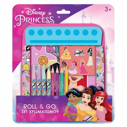 Σετ Χρωματισμού Roll & go Princess 24.5x21cm  στην Κατηγορία Σετ Ζωγραφικής 