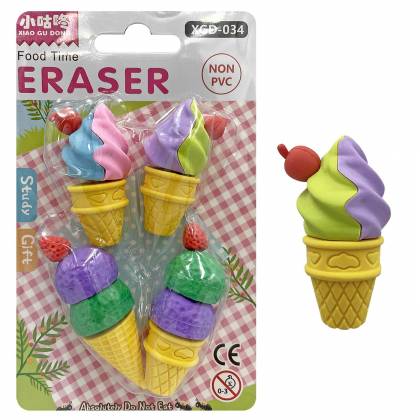 Γόμες 3d Cupcake 4τεμ ~3cm  στην Κατηγορία Γόμες 