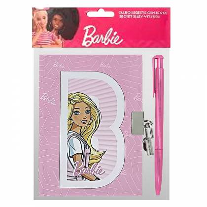 Diary με Λουκέτο & Στυλό Barbie 18x12cm  στην Κατηγορία Τετράδια Κλασικά 