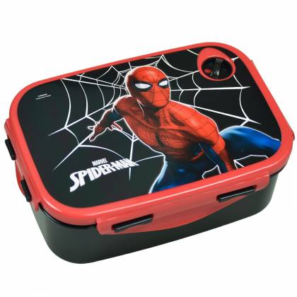 Δοχείο Φαγητού Πλαστικό pp 900ml  Spiderman Black City 17,5x7x13cm  900ml  στην Κατηγορία Σχολικό Γεύμα 