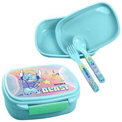 Δοχείο Φαγητού Πλαστικό pp 900ml Stitch 17,5x7x13cm 900ml  στην Κατηγορία Σχολικό Γεύμα 