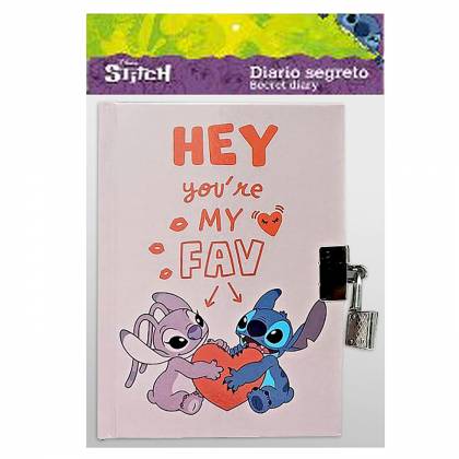 Diary με Λουκέτο Stitch 10x15cm  στην Κατηγορία Ευρετήρια - Ημερολόγια 