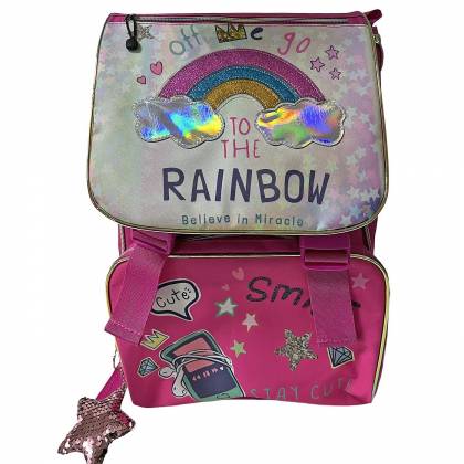 Σακίδιο Δημοτικού Rainbow 40x28x14cm  στην Κατηγορία Νηπίου - Δημοτικού 