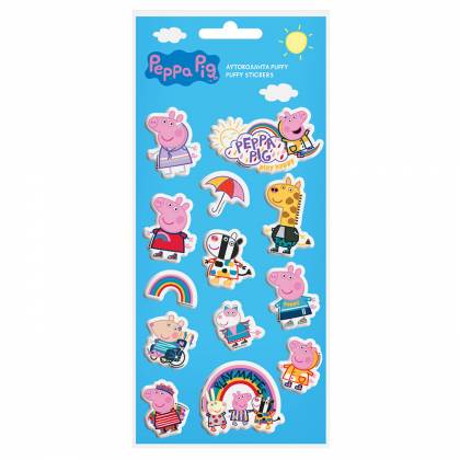 ΑΥΤΟΚΟΛΛΗΤΑ PUFFY PEPPA PIG 22x10cm  στην Κατηγορία Στίκερ - Άλμπουμ 