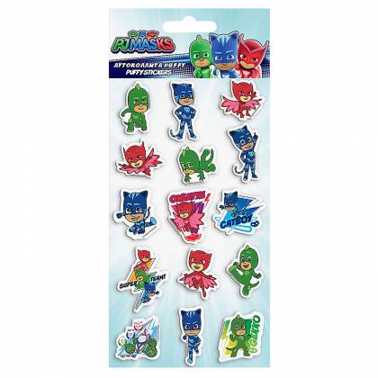 ΑΥΤΟΚΟΛΛΗΤΑ PUFFY PJ MASKS 22x10cm  στην Κατηγορία Στίκερ - Άλμπουμ 