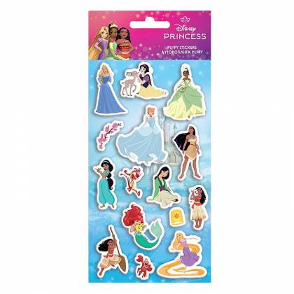 Αυτοκόλλητα Puffy Princess 22x10cm  στην Κατηγορία Στίκερ - Άλμπουμ 