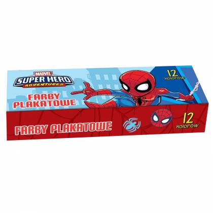 ΔΑΧΤΥΛΟΜΠΟΓΙΑ ΤΕΜΠΕΡΑ SPIDERMAN ΣΕΤ=12 ΧΡΩΜ 12x20mL  στην Κατηγορία Νερομπογιές - Δακτυλομπογιές 
