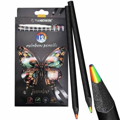 Μολύβια Χρωματισμού Rainbow σετ=12τεμ 19x12cm  στην Κατηγορία Ξυλομπογιές 