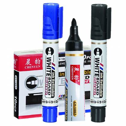 ΜΑΡΚΑΔΟΡΟΙ ΑΣΠΡΟΠΙΝΑΚΑ 4mm 13x1,5cm  στην Κατηγορία Μαρκαδόροι Ανεξίτηλοι - Πίνακα 
